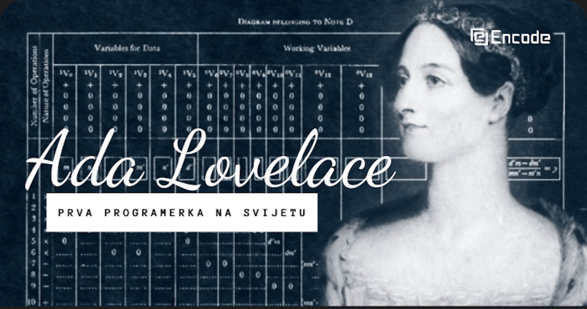 Ada Lovelace – prva programerka na svijetu
